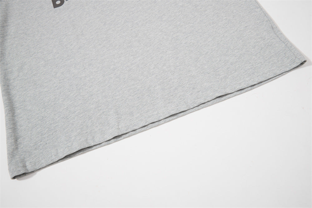 Striped Long Sleeve Tee – Men's Raglan Sleeve Letter Print Relaxed Fit T-Shirt