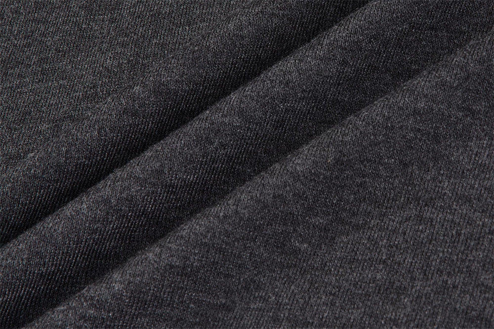 Men's Henley Long Sleeve T-Shirt with Metal Buttons & Dual Chest Pockets