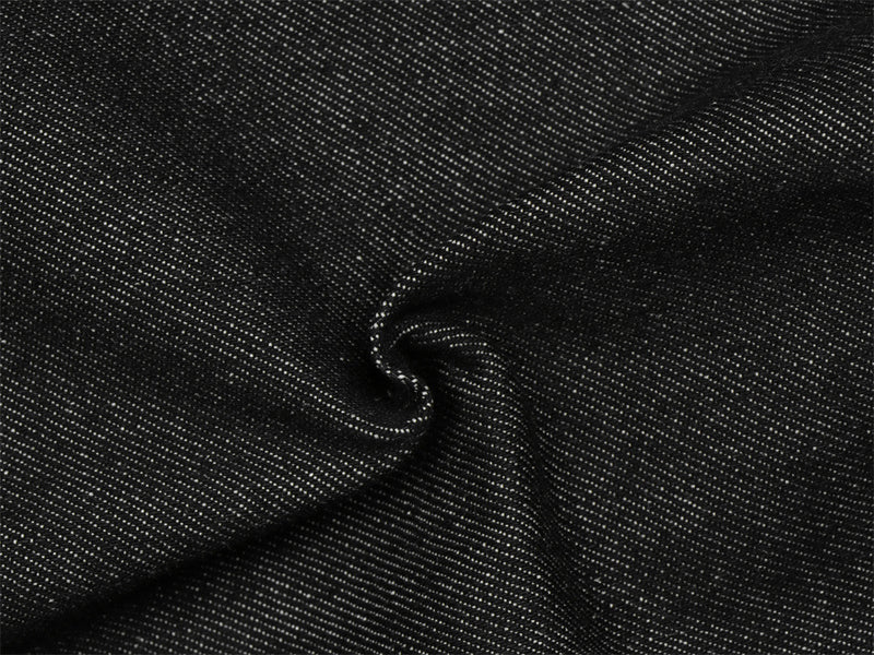 Jean homme en denim brut à jambes larges – Double ceinture, empiècements et silhouette incurvée
