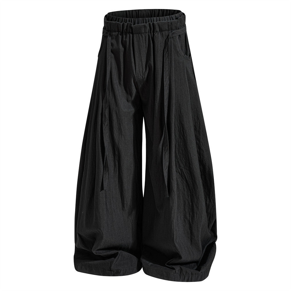 Hose mit weitem Bein und Bundfalten – Herrenhose mit elastischem Bund und Ballon-Schnitt
