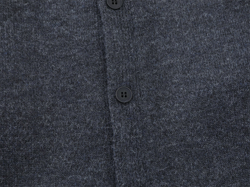 Gilet-pull boutonné oversize en maille pour homme