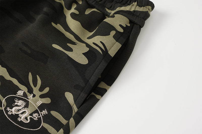 Wide-Leg Camo Sweatpants – Baggy Streetwear Joggers with Drawstring Waist