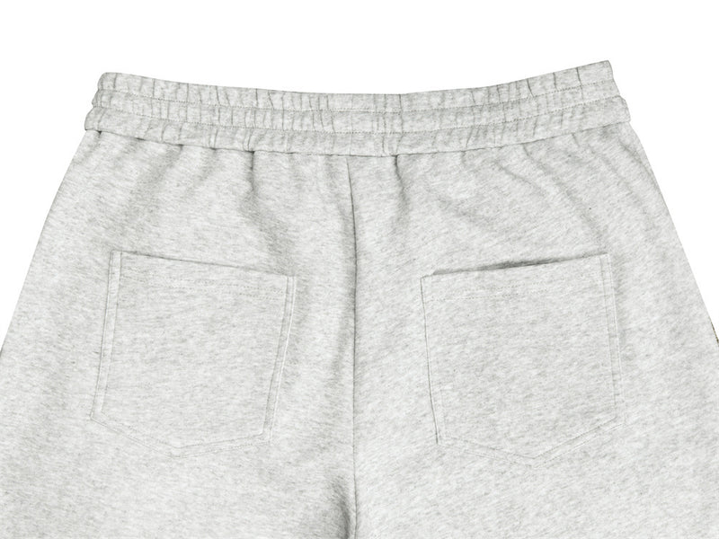 Wide-Leg Sweatpants with Pegasus Embroidery & Letter Patch – Men's Streetwear