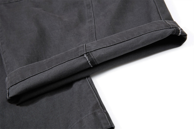 Baggy Cargo Pants Mens Wide-Leg Barrel Fit Vintage Washed Trousers
