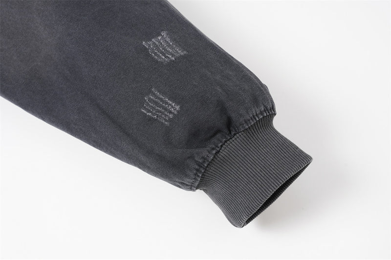 Hoodie oversize à enfiler, patchwork déconstruit, délavé et usé