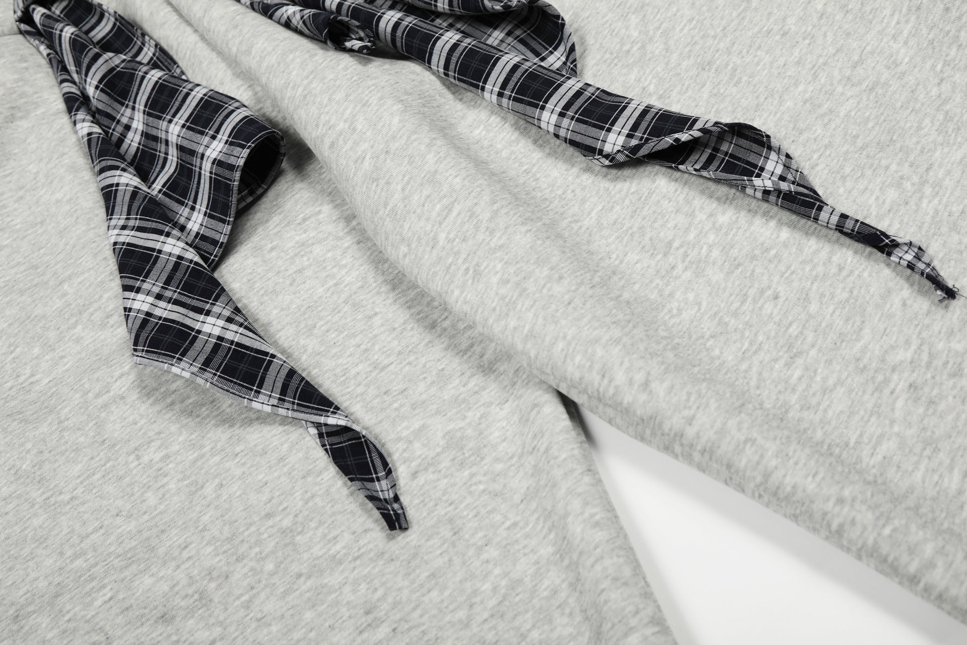 Wide-Leg-Sweatpants mit Karoband – Oversized-Hip-Hop-Barrel-Pants