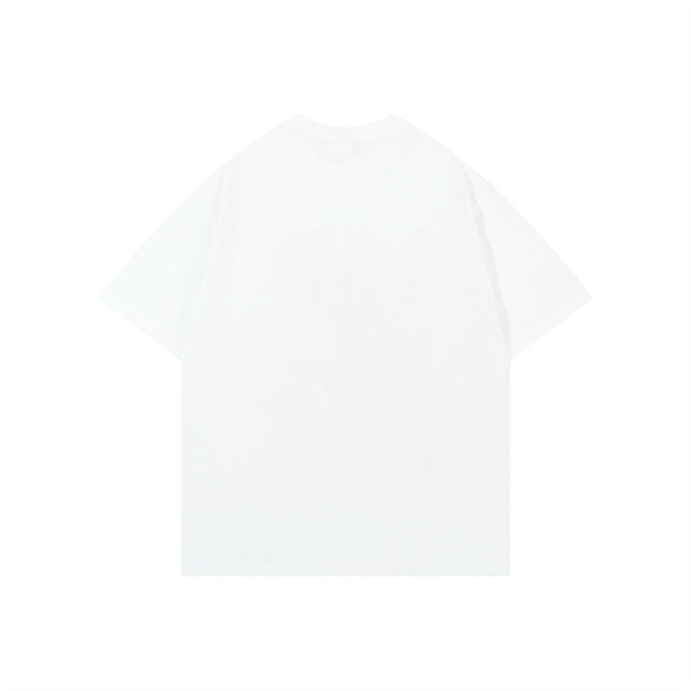 Oversized Portrait Graphic Tee – Washed Cotton Crew Neck Short Sleeve T-Shirt