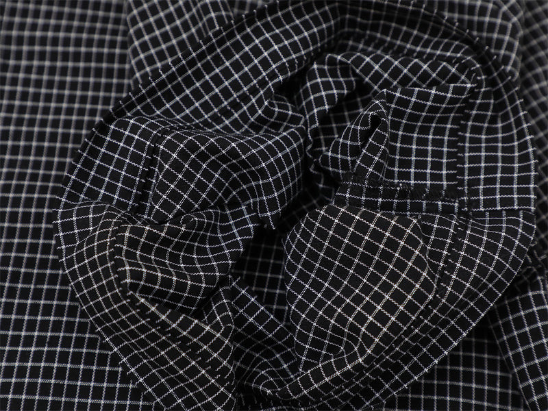 American Casual Plaid Short Sleeve Shirt with Script Embroidery