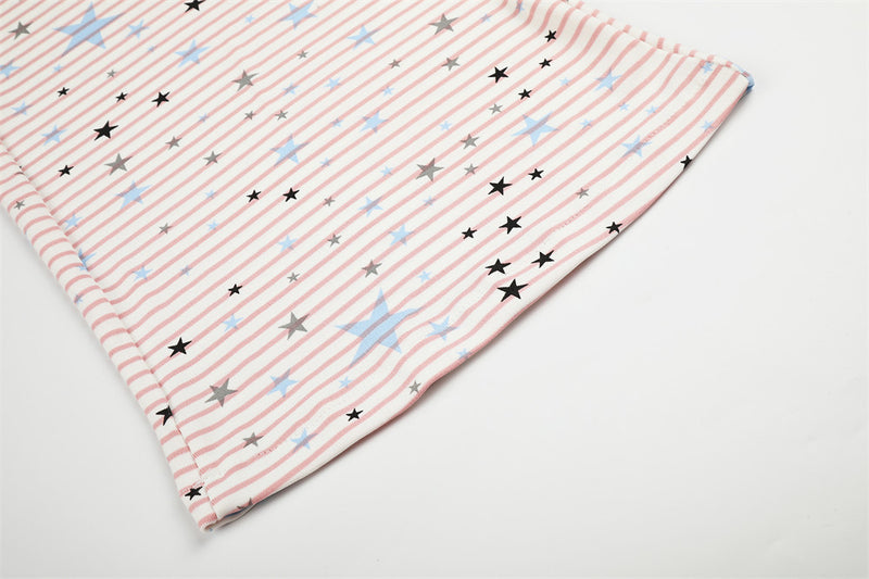 Star & Stripe Wide-Leg Lounge Pants – Flared Casual Trousers