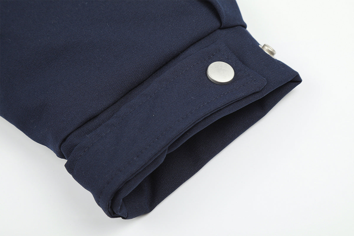 Chaqueta bomber acolchada para hombre con cuello de pelo sintético – Estilo universitario vintage americano