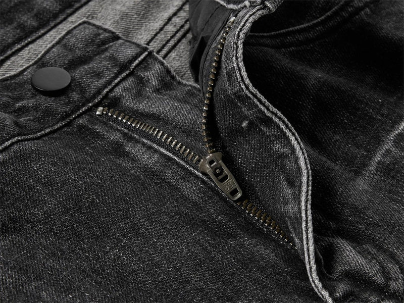 Baggy Dark Wash Jeans – Men's Wide Leg Vintage Punk Distressed Faded Denim