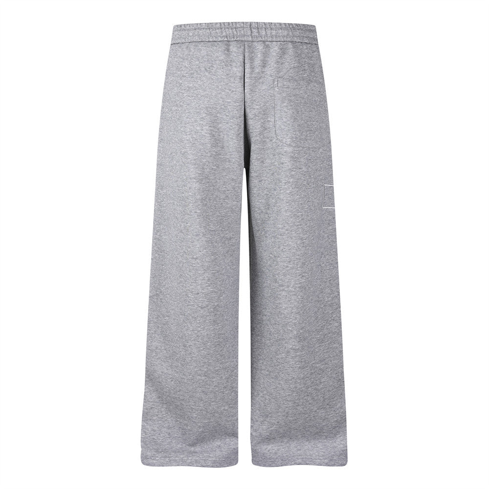 Wide-Leg Sweatpants with Cross Script Graphic Print