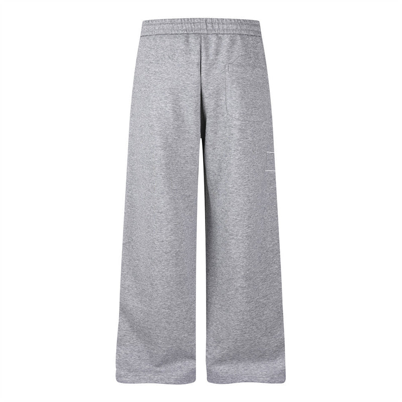 Wide-Leg Sweatpants with Cross Script Graphic Print