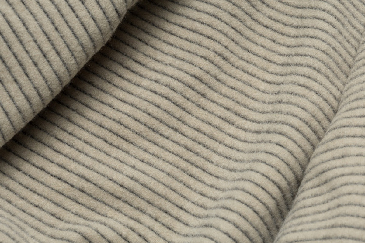 Sudadera con capucha y cremallera de rayas con orejas de conejo — Cárdigan reversible de doble cara