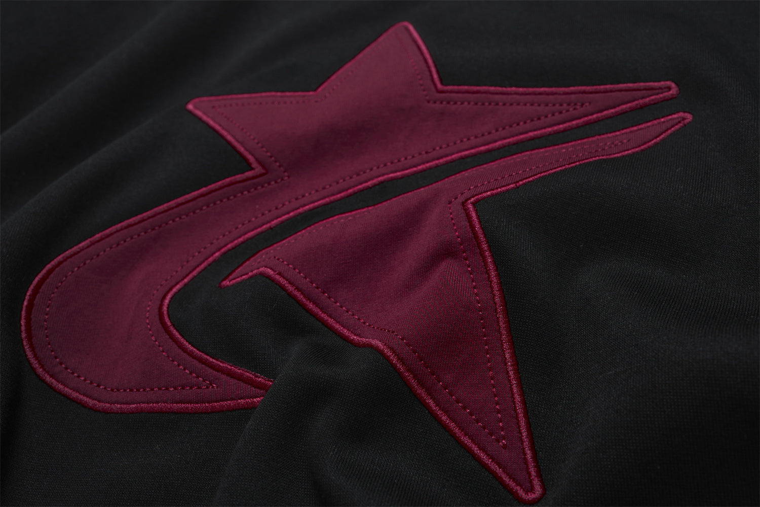 Sweat à capuche oversize à patch étoile et rayures contrastantes aux épaules