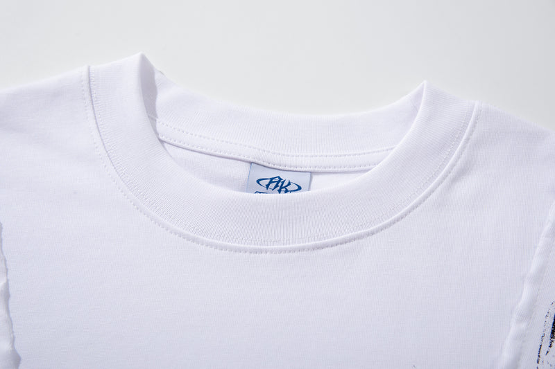 Oversized Motorsport Logo Patch T-Shirt – Streetwear Graphic Tee