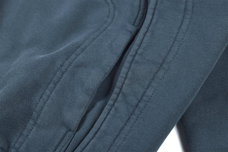 Veste à capuche zippée à multiples poches – Délavage acide vintage