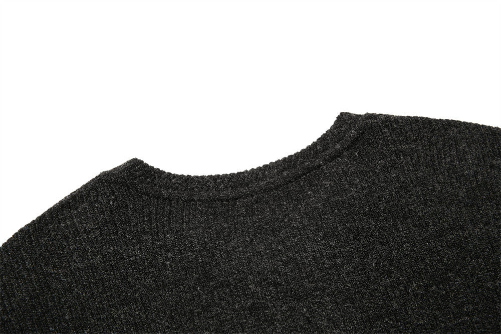 Men's Ribbed Knit Henley Sweater – Long Sleeve, Relaxed Fit