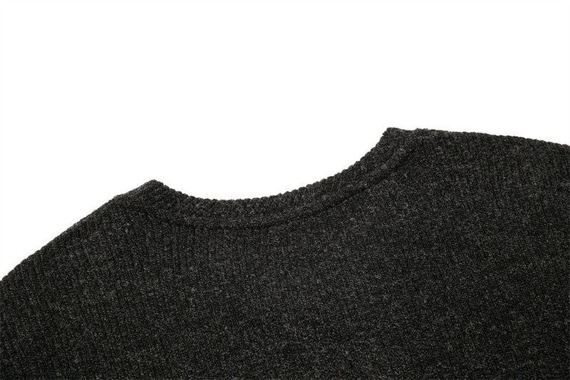 Men's Ribbed Knit Henley Sweater – Long Sleeve, Relaxed Fit