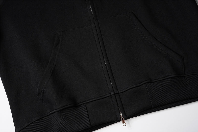 Ensemble veste de survêtement rétro à trois bandes et pantalon large avec écusson brodé