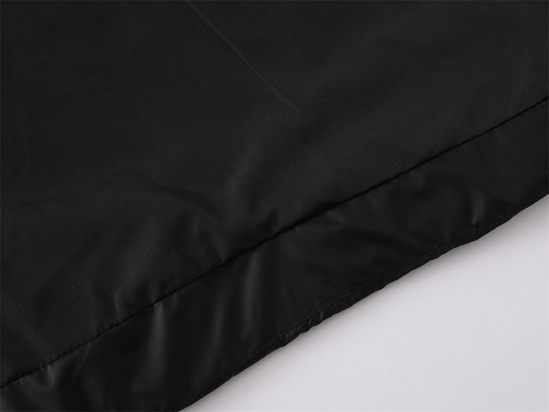Doudoune noire à capuche pour homme – Coupe oversize, matelassage et duvet