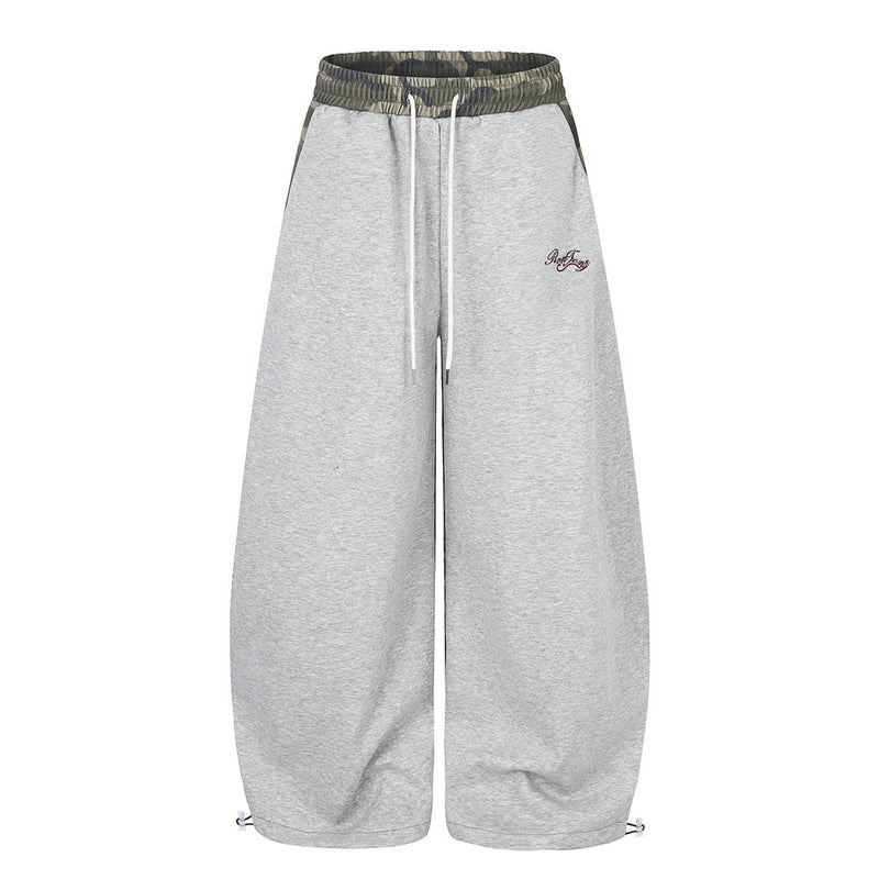 Pantalon de jogging camo à jambes larges – Jogger homme oversize streetwear hip-hop