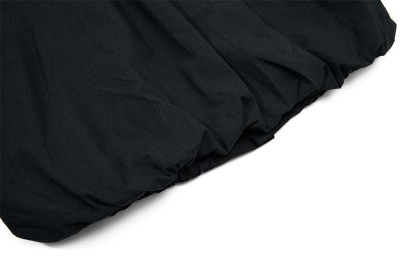 Oversize-Herrenhemdjacke mit plissierten Ärmeln und Druckknöpfen