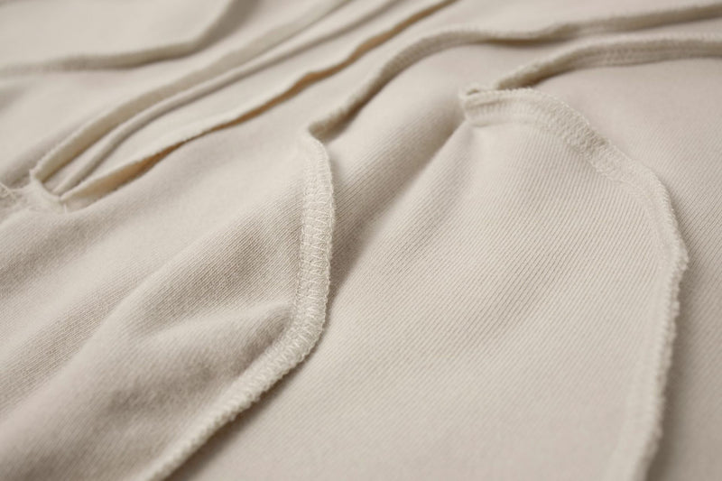 T-shirt manches courtes déconstruit à coutures 3D en relief – Streetwear délavé coupe ajustée