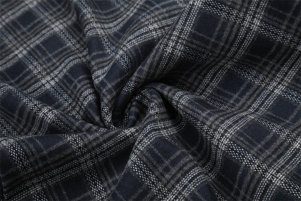 Plaid Wide-Leg Baggy Pants – Oversized Retro Streetwear Trousers