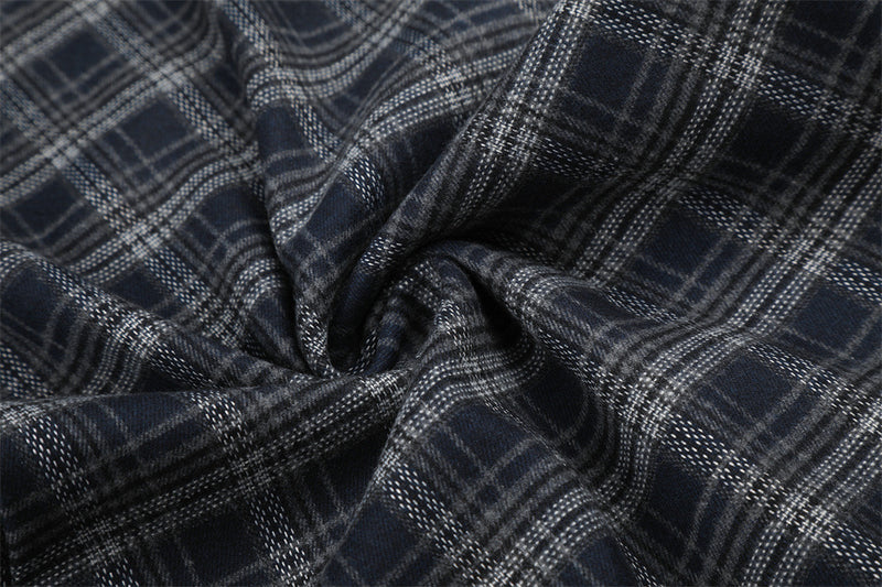 Plaid Wide-Leg Baggy Pants – Oversized Retro Streetwear Trousers
