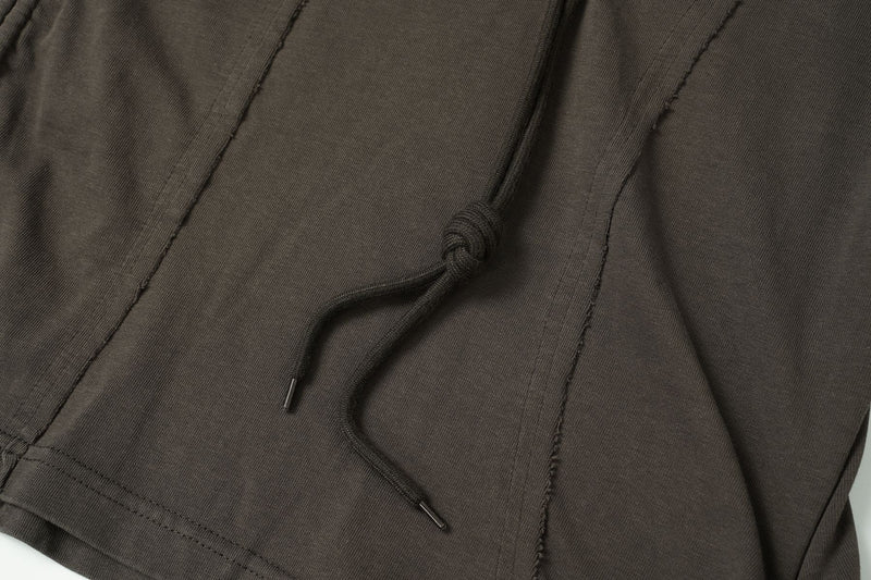Langarm-Sweatshirt mit Farbverlauf, Washed-Finish und Tunnelzugsaum