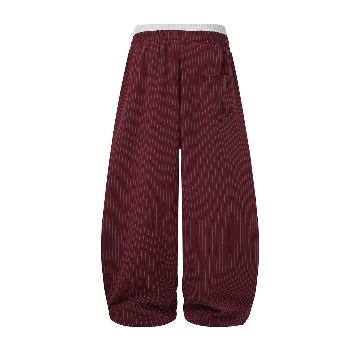 Baggy-Hose mit Nadelstreifen und weitem Bein – Lockere Streetwear-Hose