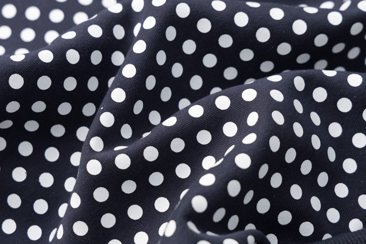 Veste de survêtement zippée à col montant, pois et manches à bandes