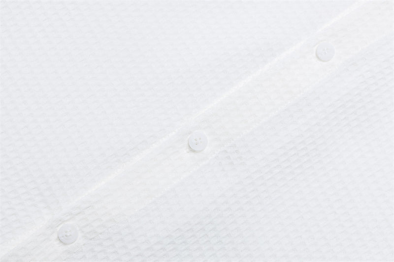 Chemise homme boutonnée à empiècement côtelé & rayures – Coupe preppy oversize