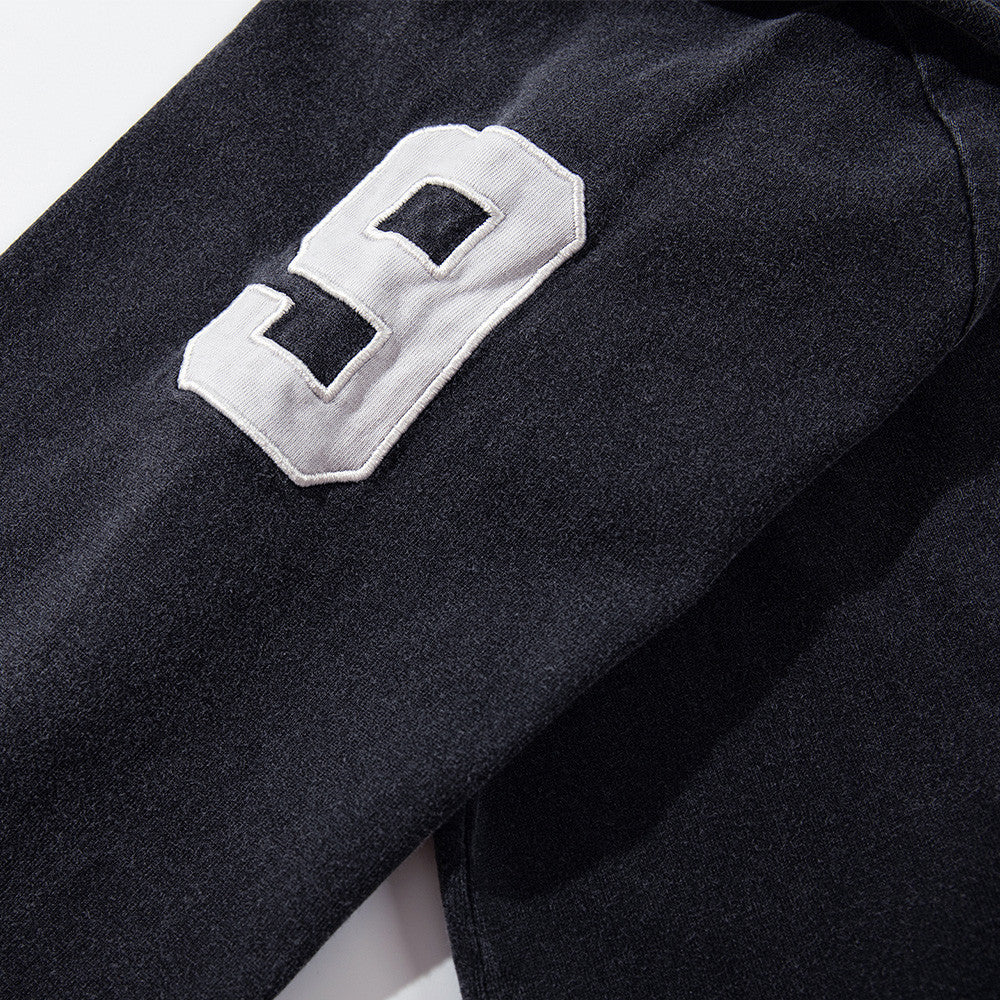 Long-Sleeve Polo Shirt with Western Region Embroidery & Union Jack Patch