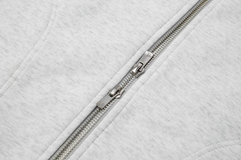 Zip-Up Hoodie – Oversized Fit with Full-Length Zipper