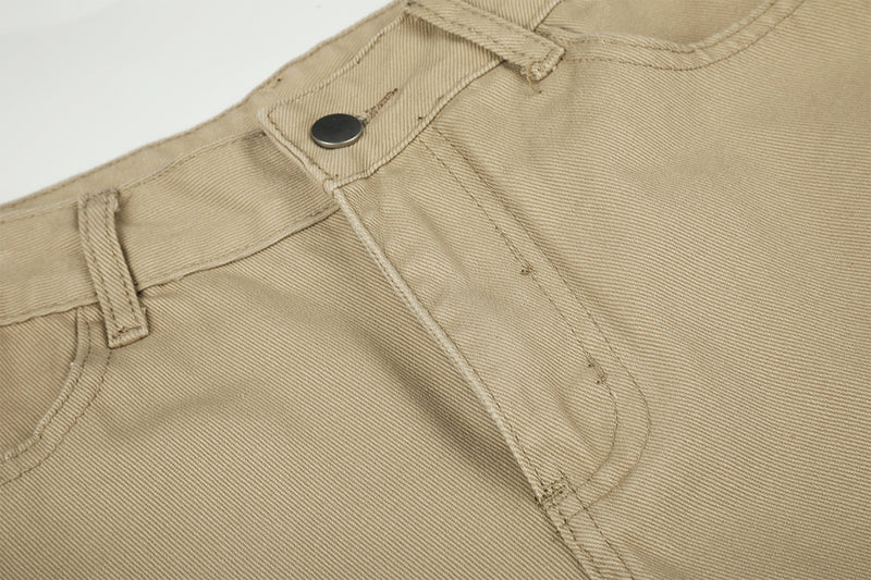 Baggy Cargo Pants Wide Leg Embroidered Letter Workwear Trousers