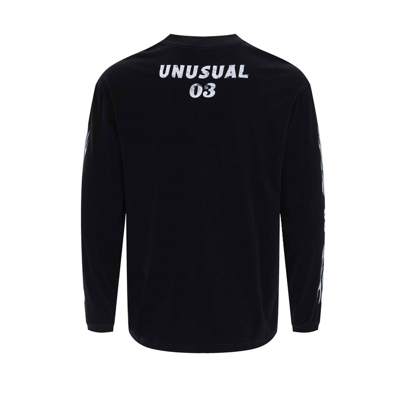 Kairos Unusual Original Graphic Long Sleeve Tee – Relaxed Fit Racing Print