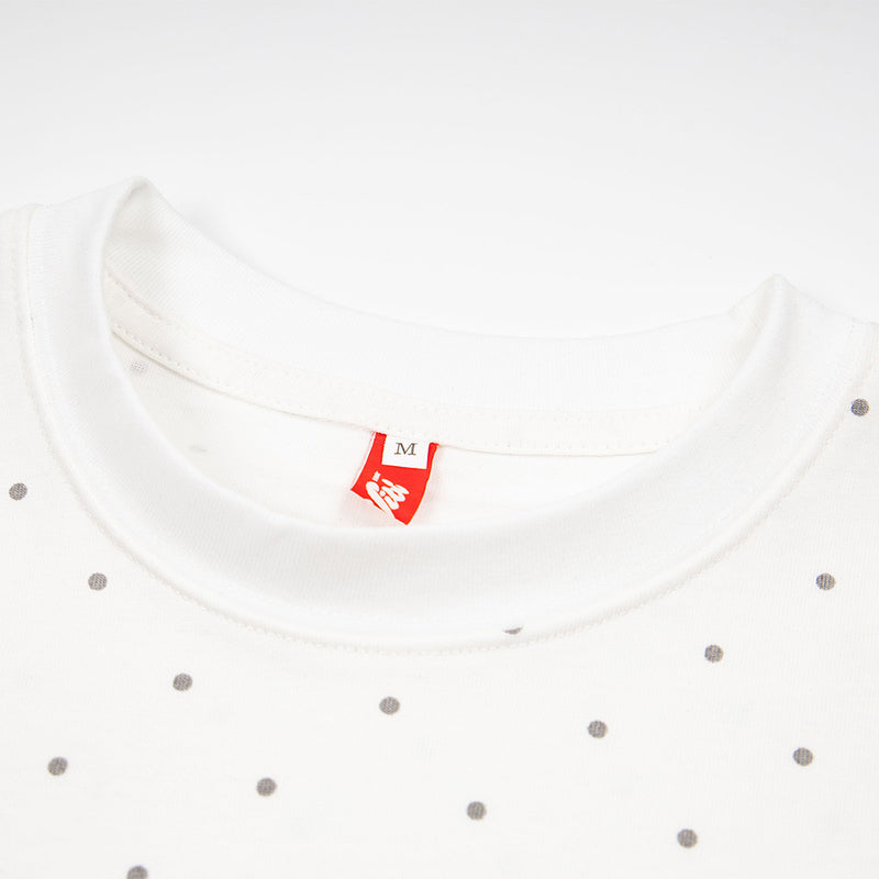 Polka Dot Star Graphic Oversized T-Shirt | Streetwear Crew Neck Tee