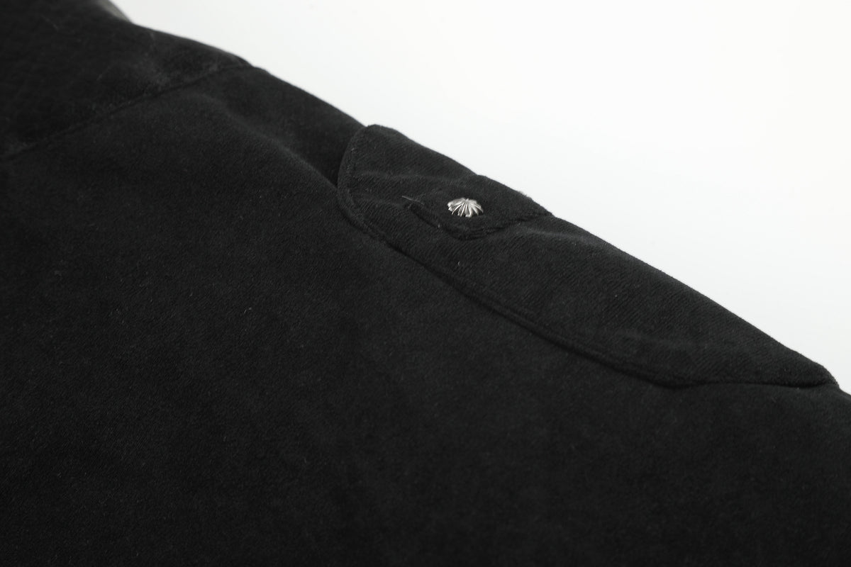 Fur-Trim Hooded Bomber Jacket – Padded Black Flight Jacket with Faux Fur Hood