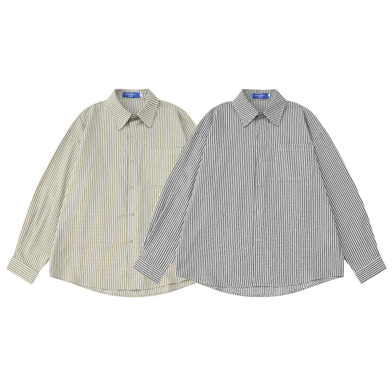 Men's Plaid Long Sleeve Oversized Button-Up Shirt