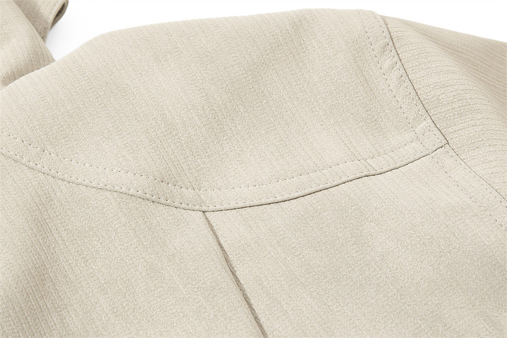 Blouson bomber à capuche – Coupe oversize zippée et tissu texturé