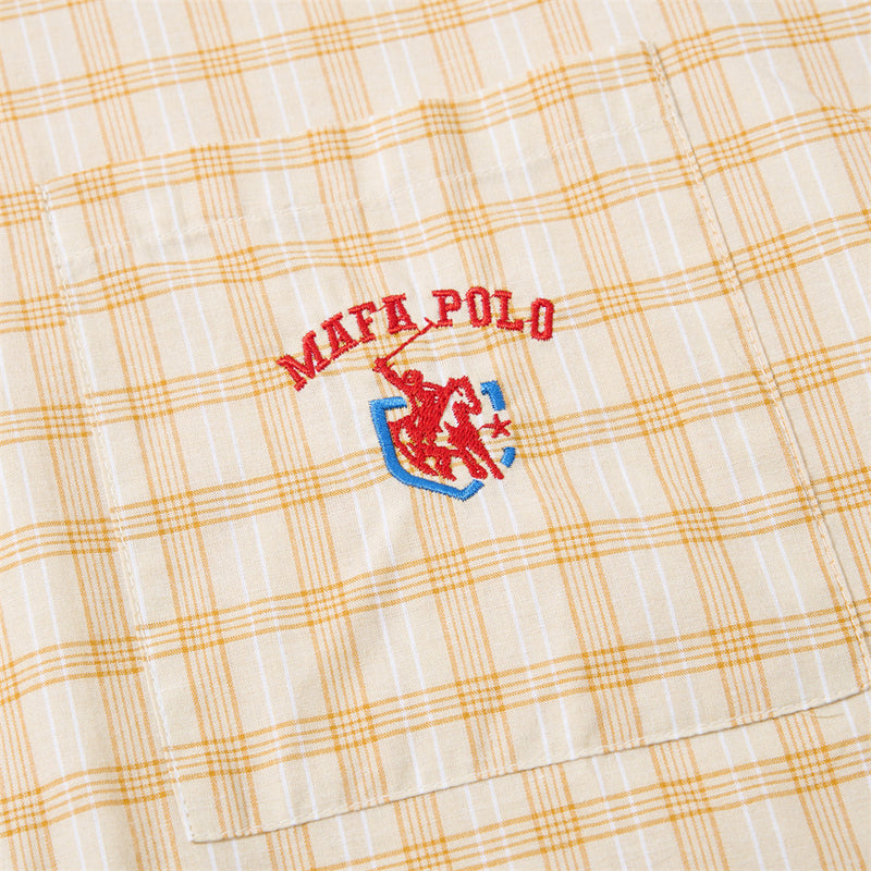 Plaid Long Sleeve Button-Up Shirt – Relaxed Fit Flannel Check