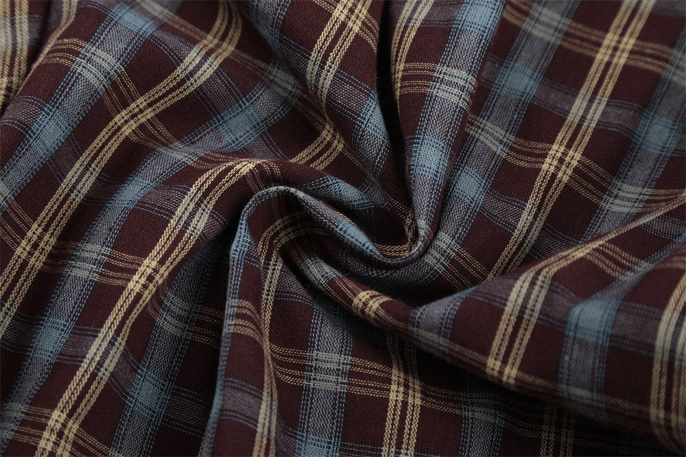 American Streetwear Plaid Wide-Leg Pants – Elastic Waistband Relaxed Fit
