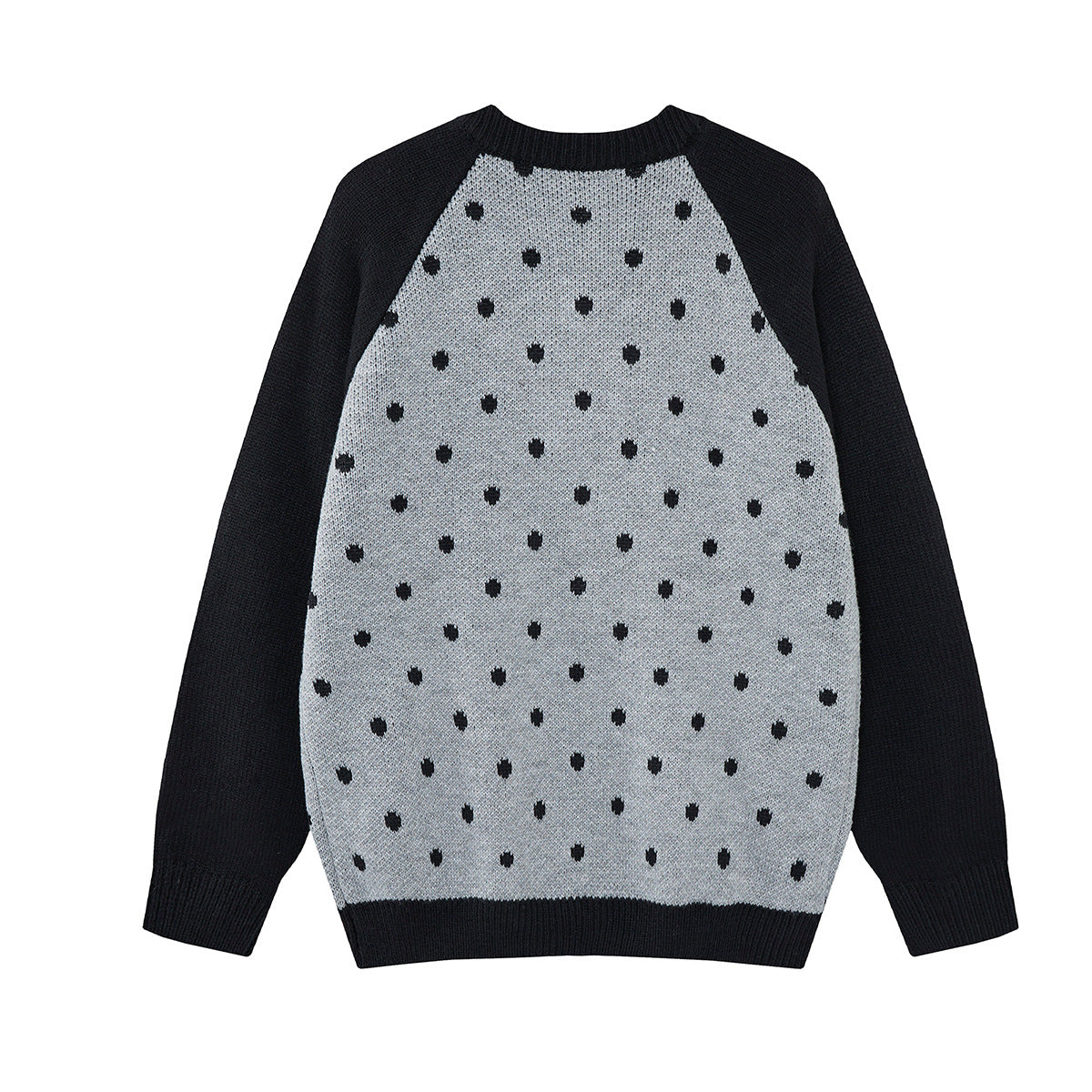 Cardigan en maille zippé à pois avec motif étoile et notes de musique