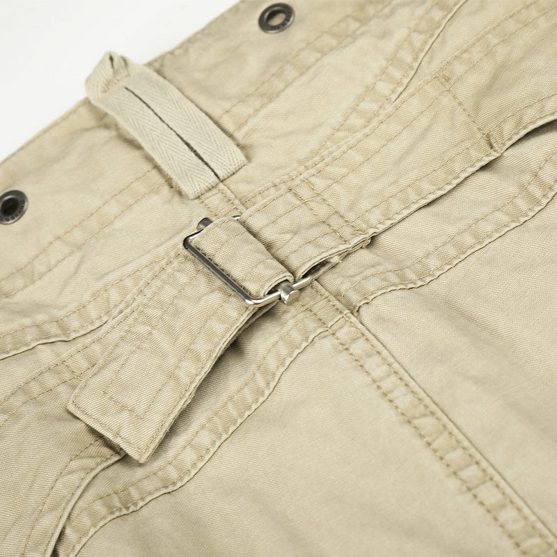 Wide-Leg Cargo Pants – Multi-Pocket Straight-Fit Workwear Trousers
