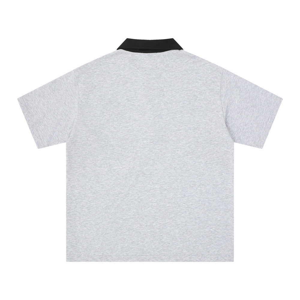 Racing Motorsport Graphic Polo Shirt – Colorblock Short Sleeve