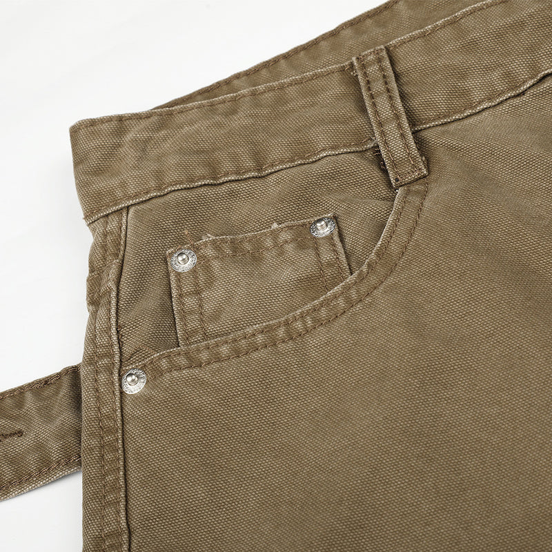 Wide-Leg Barrel Jeans – Men's Oversized Punk Vintage Washed Curved Silhouette