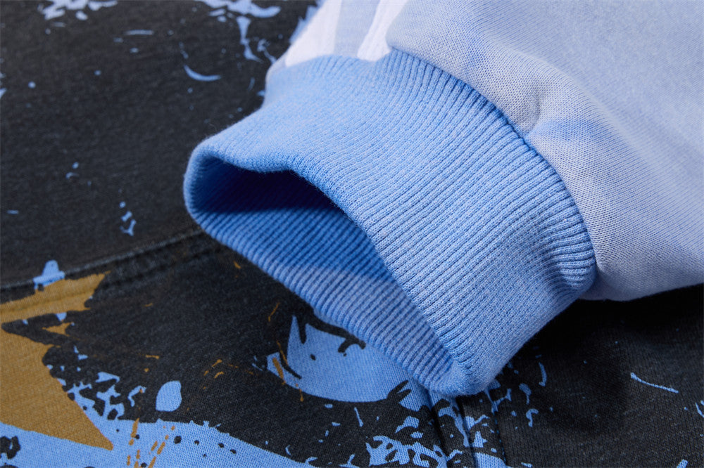Punk Graphic Zip-Up Hoodie – Vintage Spray-Dye Oversized Streetwear Jacket
