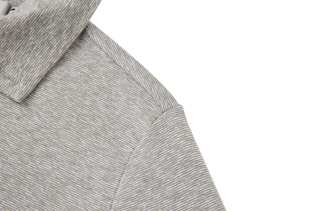 Polo manches longues avec écusson croix clouté – Haut streetwear vintage à ourlet brut